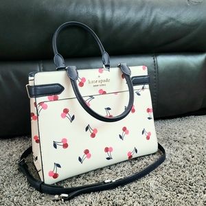 🏷1 DAY SALE🏷LIKE NEW 🍒Kate Spade Staci Cherry Satchel🍒